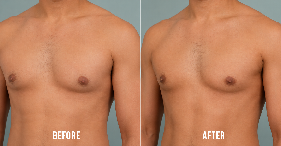 Gynecomastia Surgery Before and After